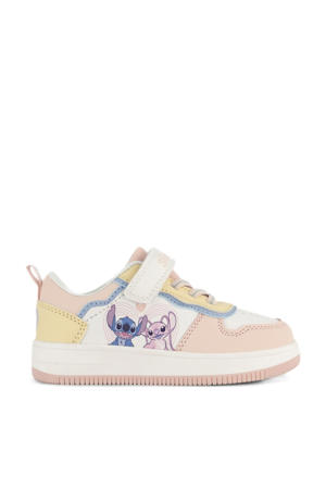 Stitch sneakers lichtroze