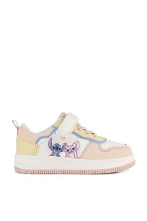 Stitch sneakers lichtroze