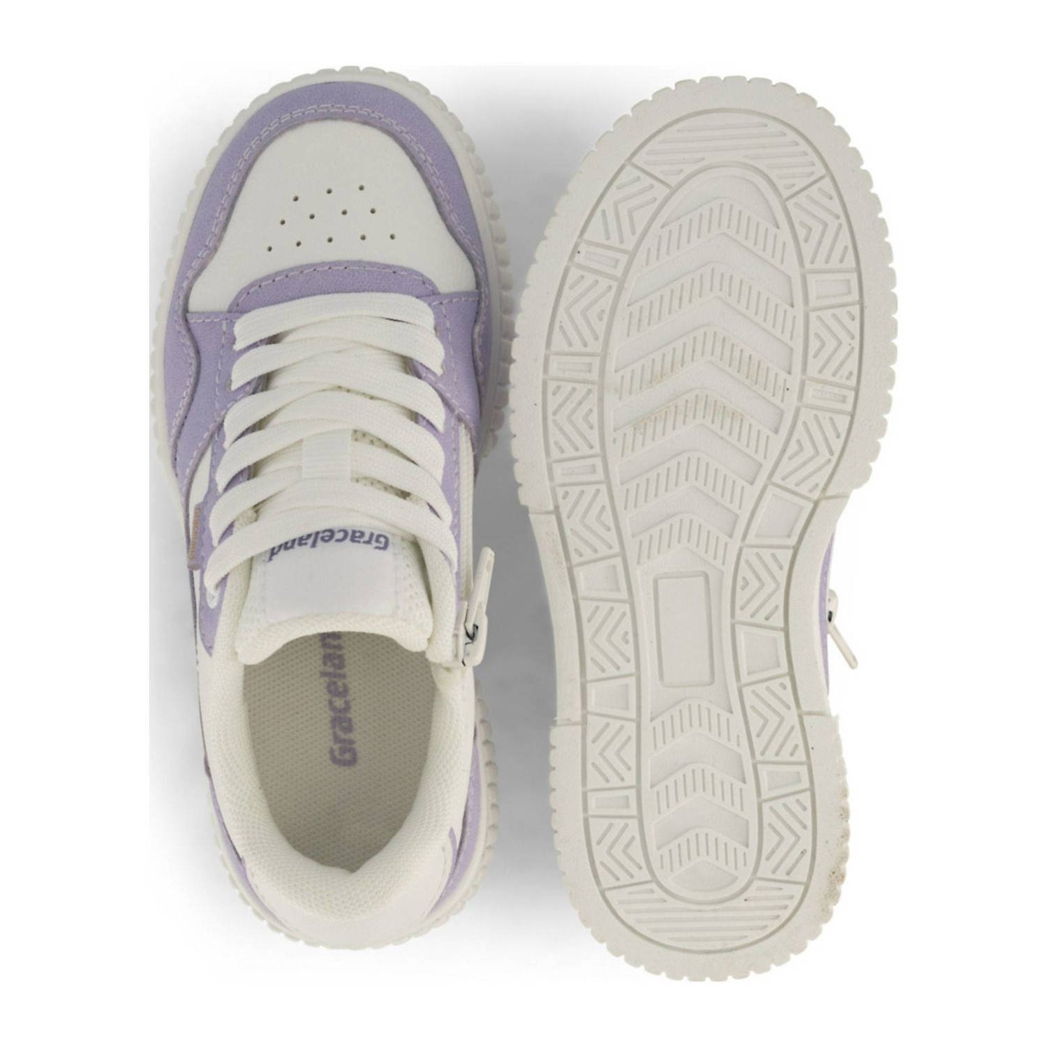 Graceland sneakers lila wit