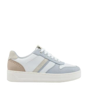 sneakers wit/lichtblauw