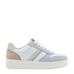 sneakers wit/lichtblauw