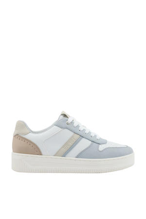 sneakers wit/lichtblauw