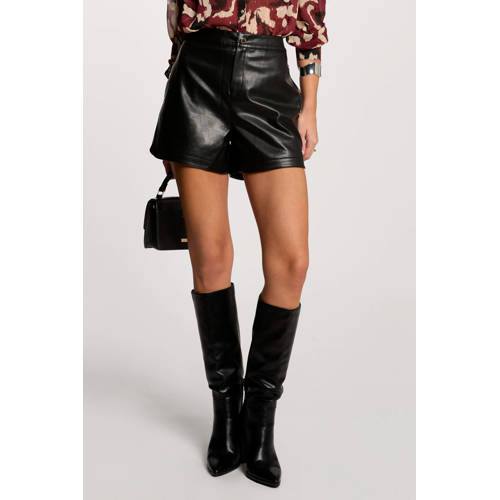 Morgan rechtvallend regular waist casual short zwart afbeelding