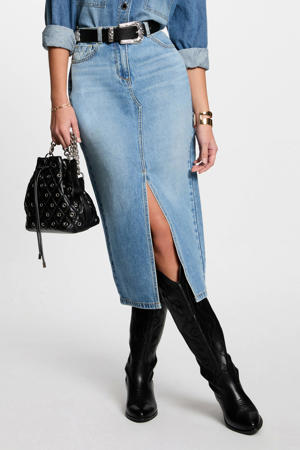 spijkerrok light blue denim