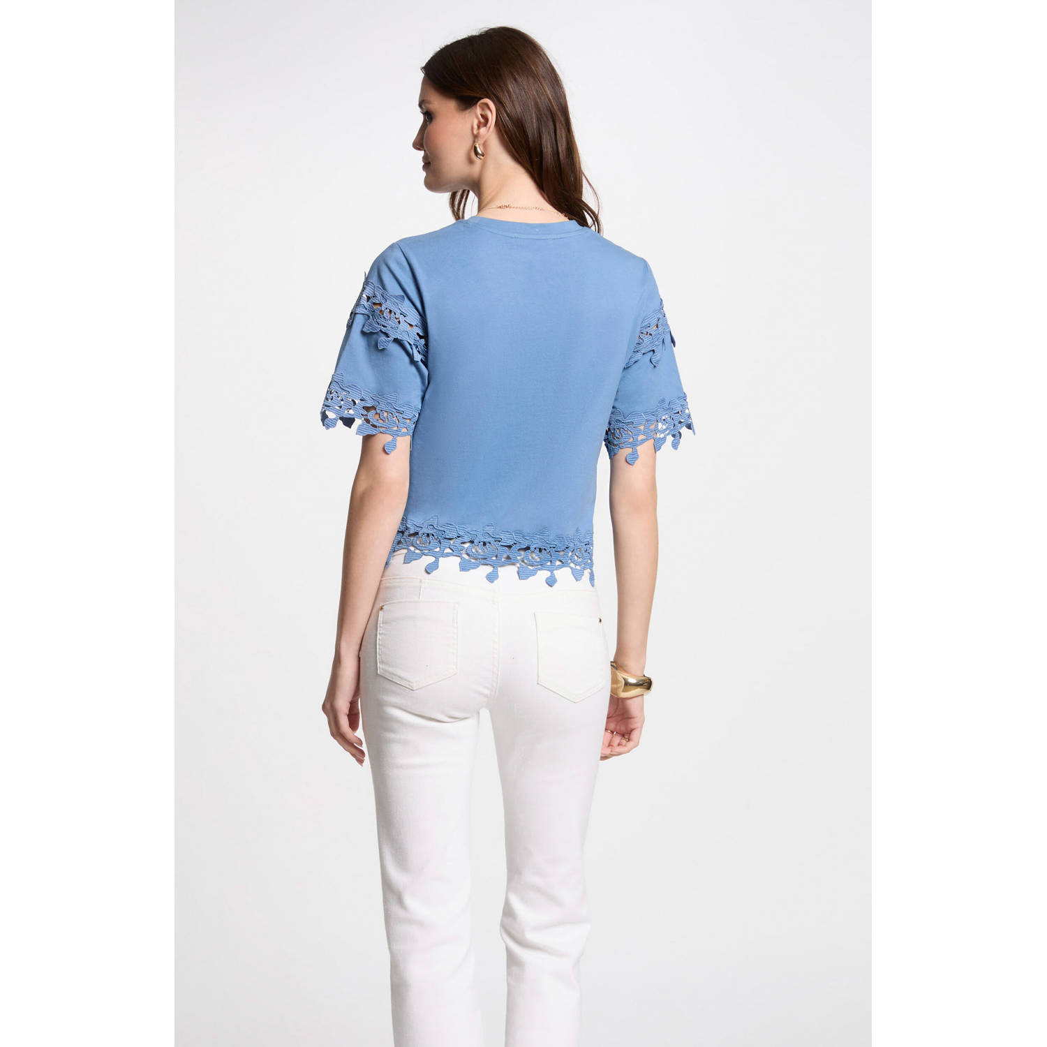 Morgan top blauw