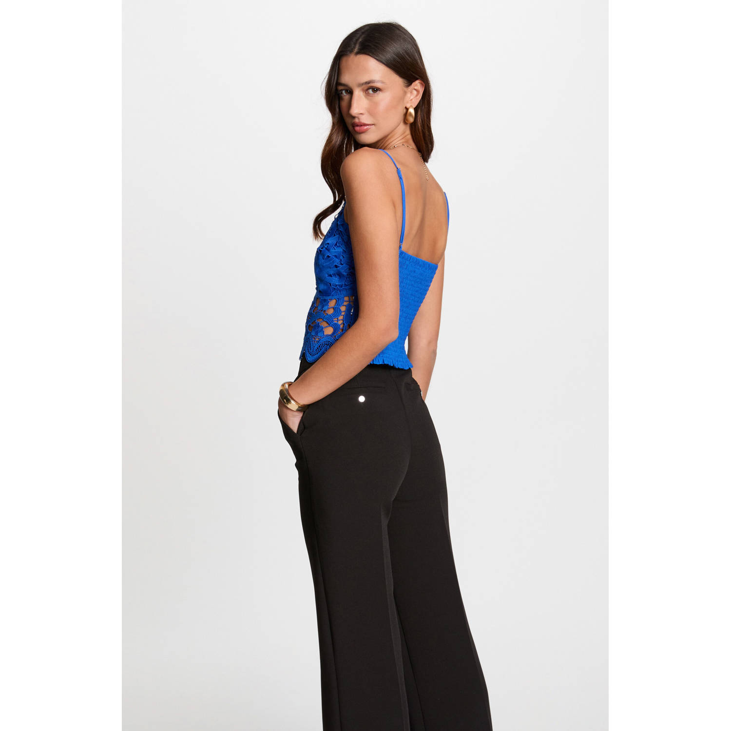 Morgan top blauw