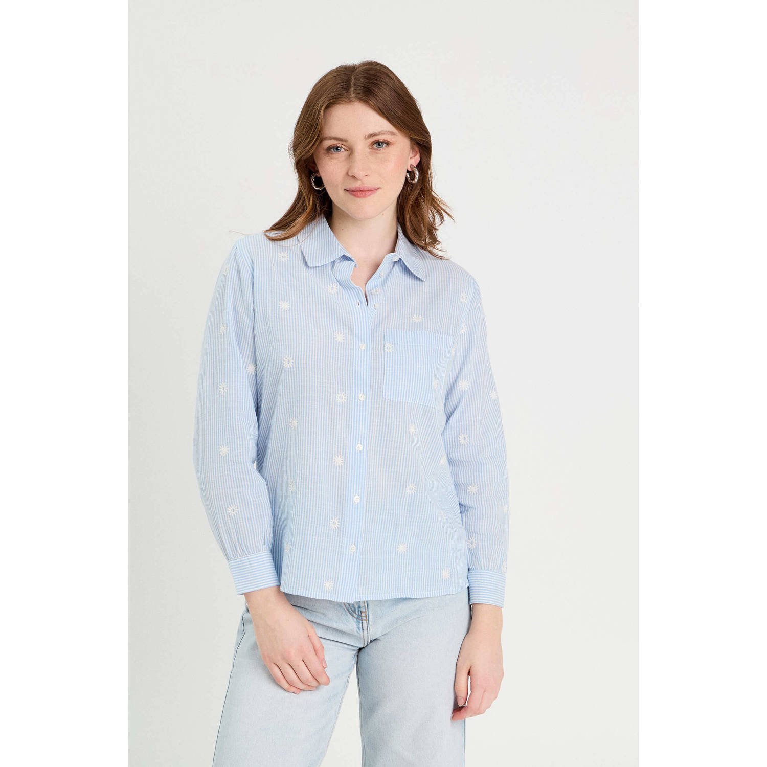 Cache blouse lichtblauw