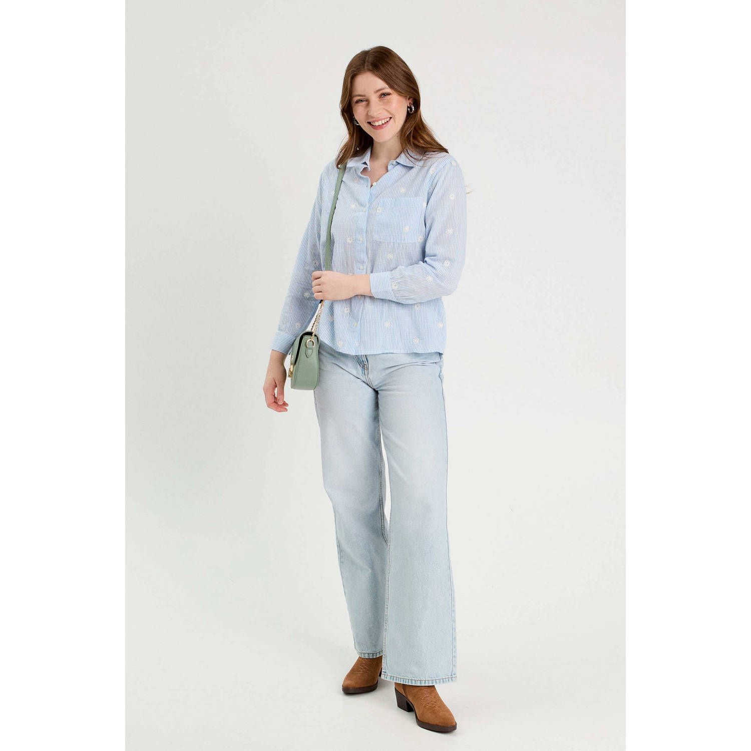 Cache blouse lichtblauw