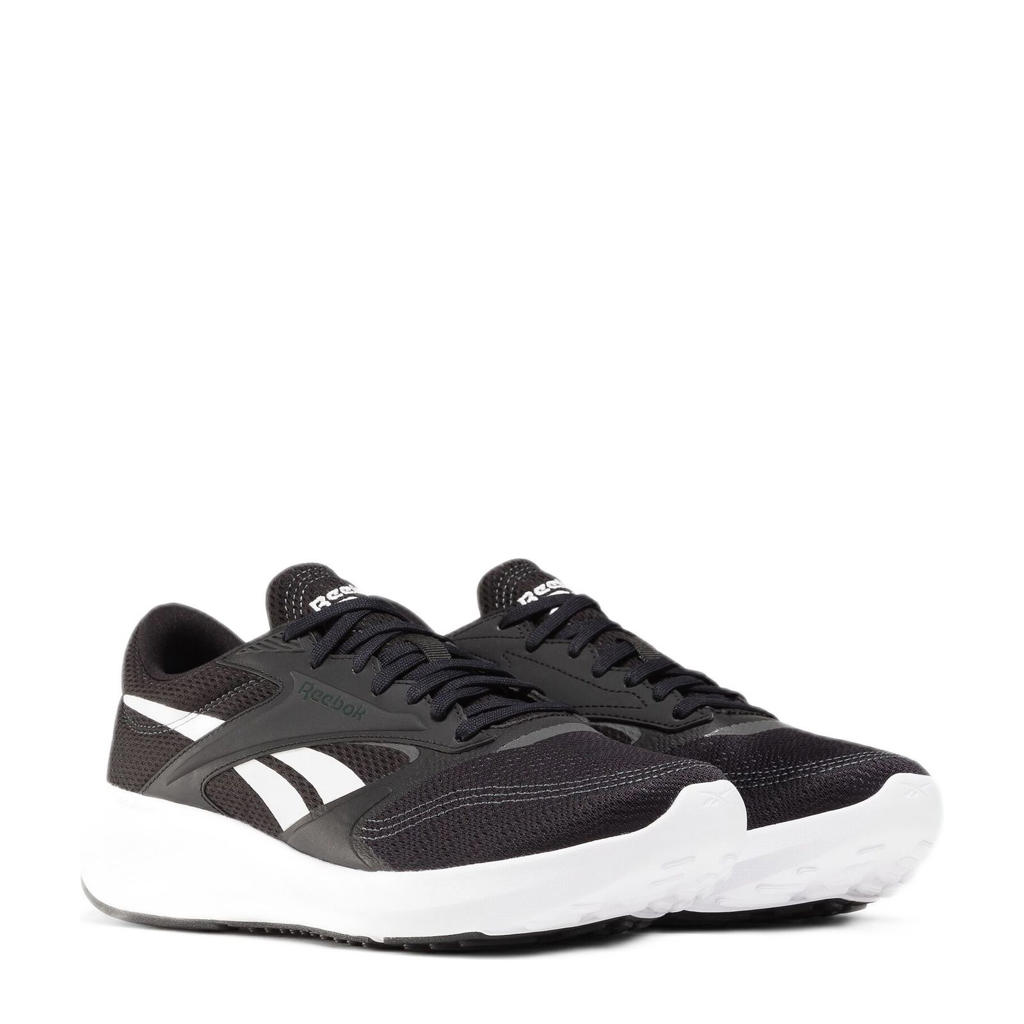 Zwart en witte heren Reebok Energen Tech 2 hardloopschoenen van mesh met veters