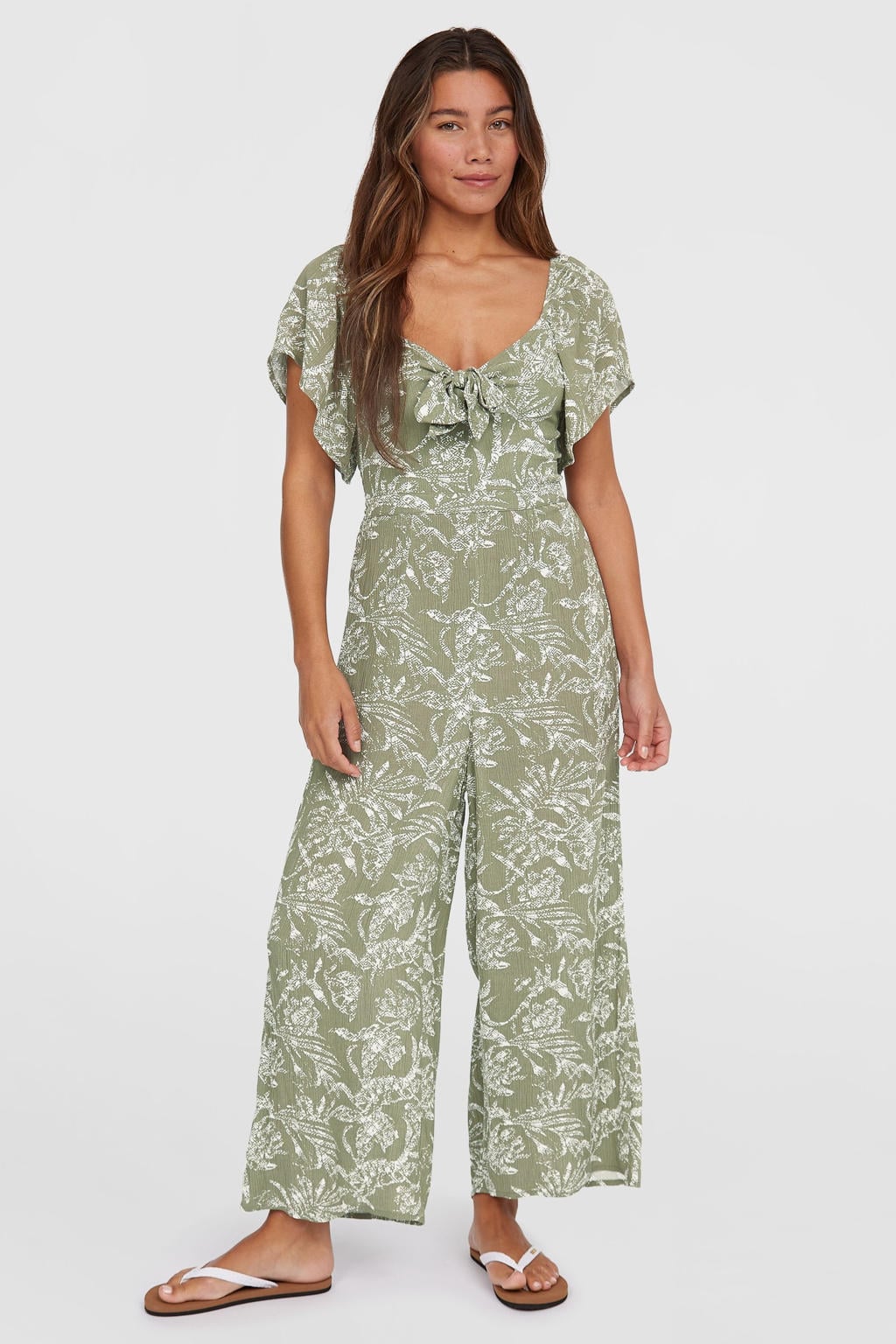 O'Neill jumpsuit lichtgroen/ecru