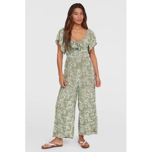 O'Neill jumpsuit lichtgroen/ecru afbeelding