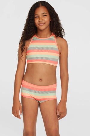crop bikini Cali Holiday oranje/blauw