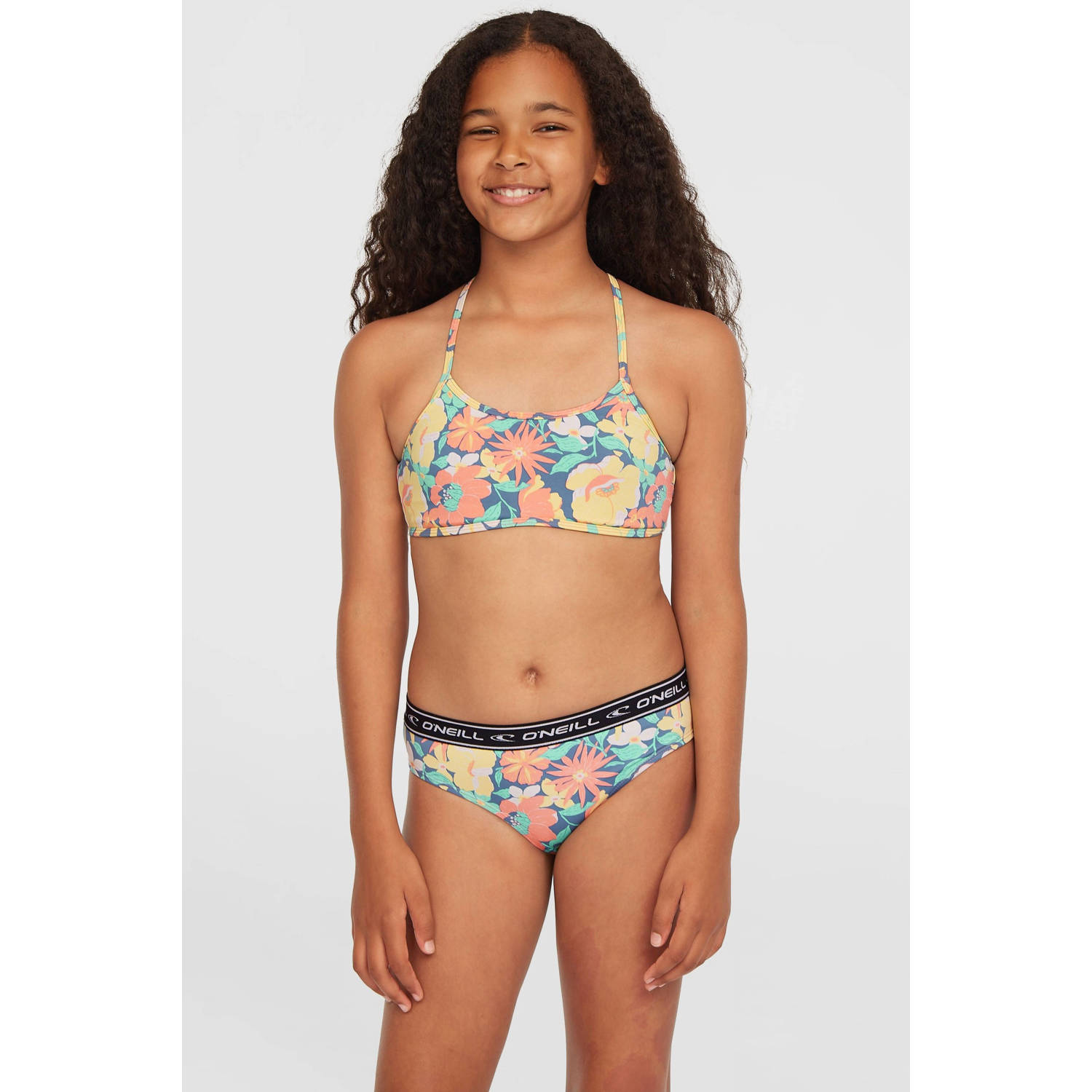 O'Neill crop bikini Sportclub blauw multi