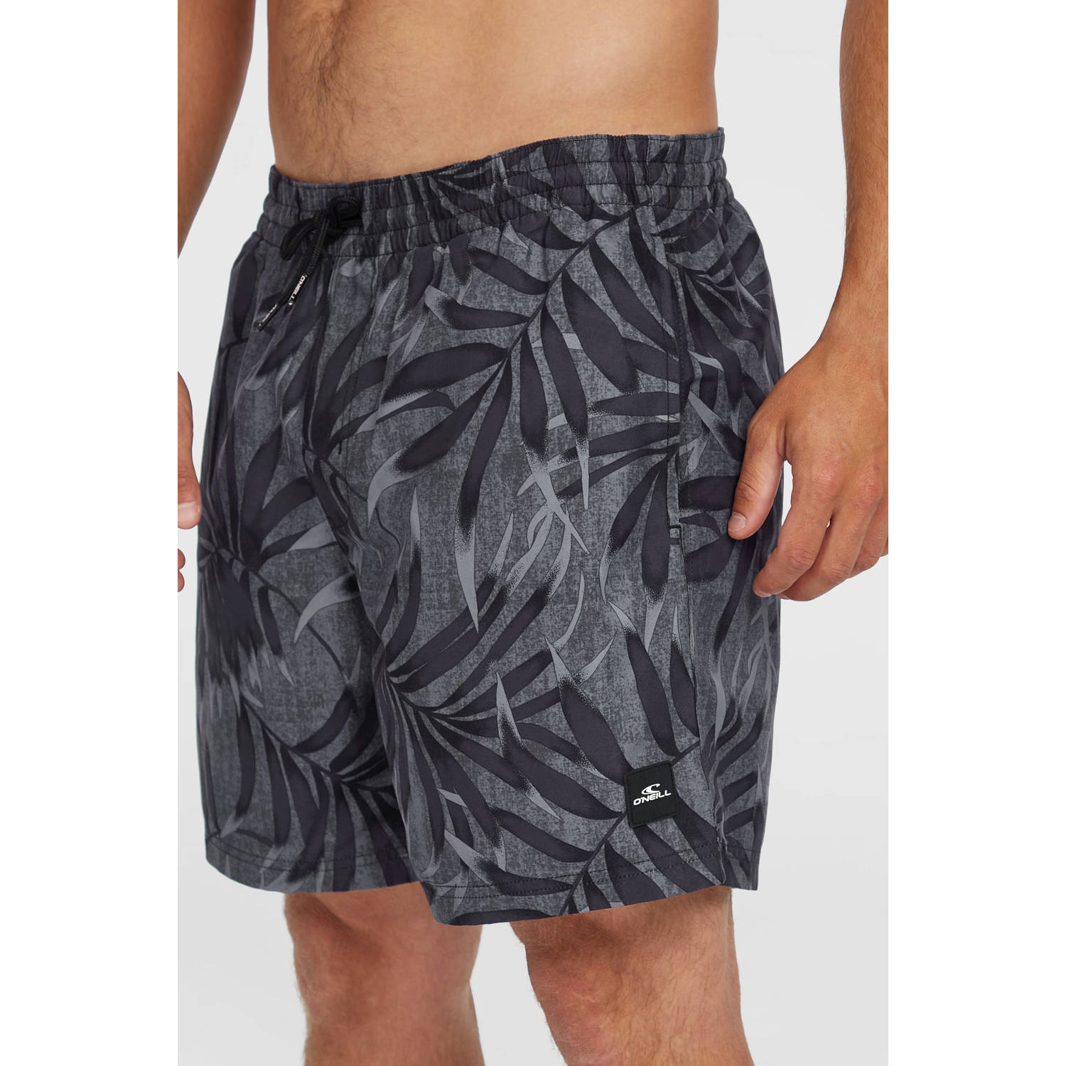 O'Neill zwemshort Cali Floral zwart grijs