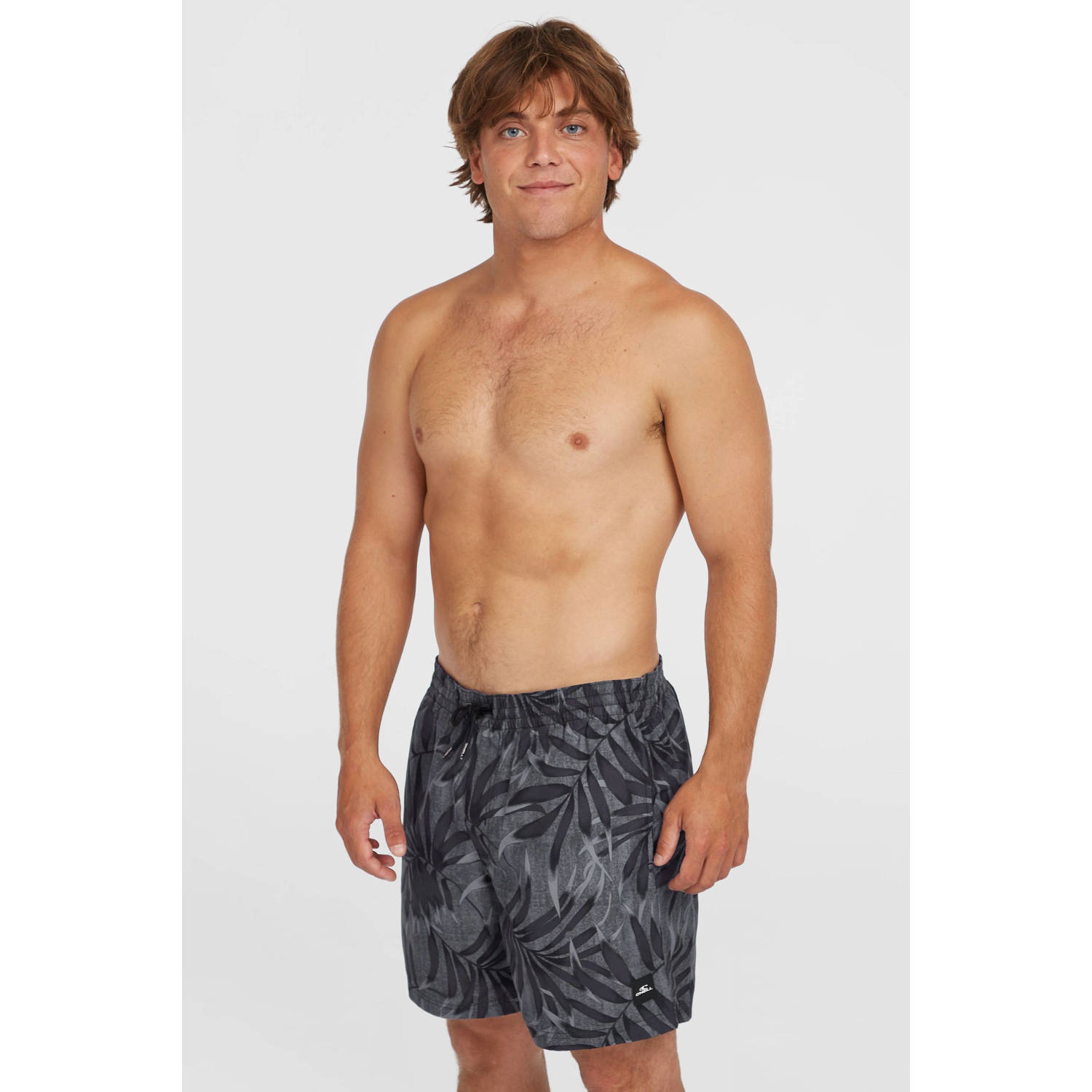 O'Neill zwemshort Cali Floral zwart grijs