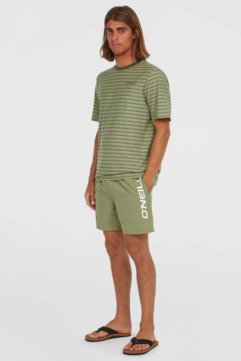 O'Neill zwemshort Cali met logo olijfgroen