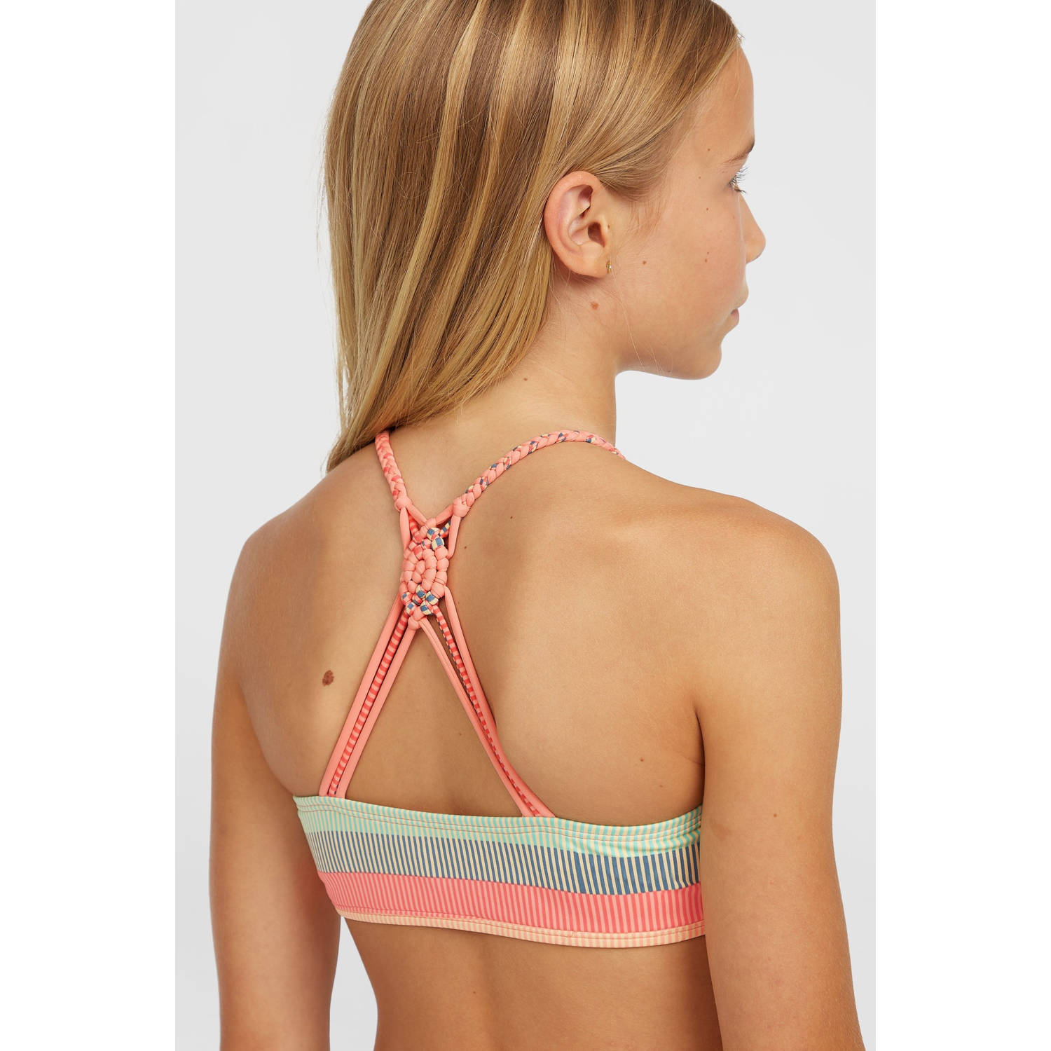O'Neill crop bikini Tropics oranje blauw