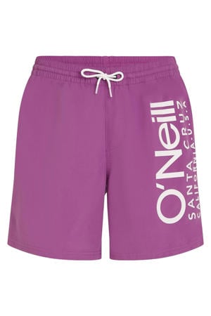 zwemshort Cali met logo paars