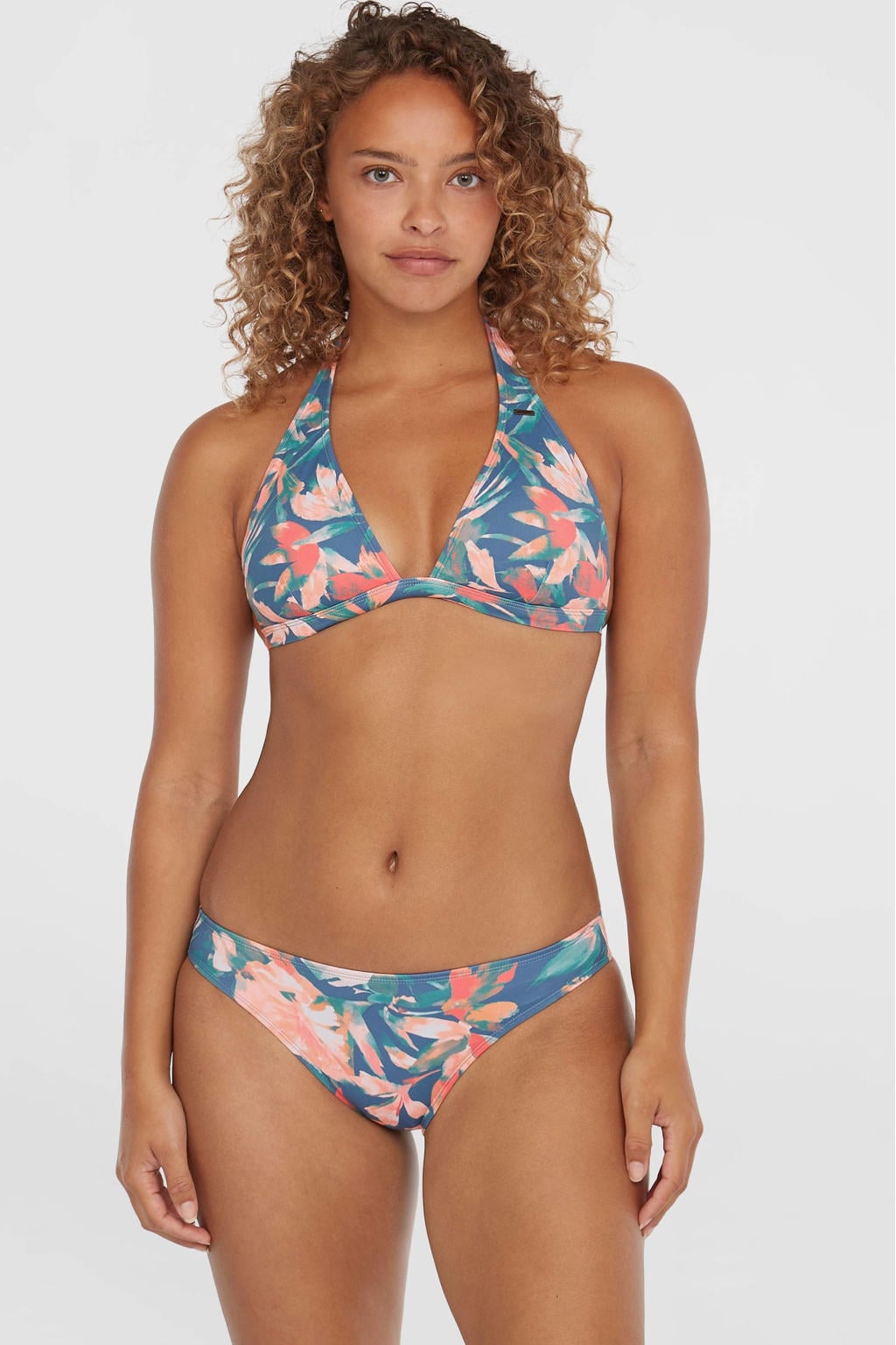 O'Neill voorgevormde halter bikini set Maria Cruz blauw/roze