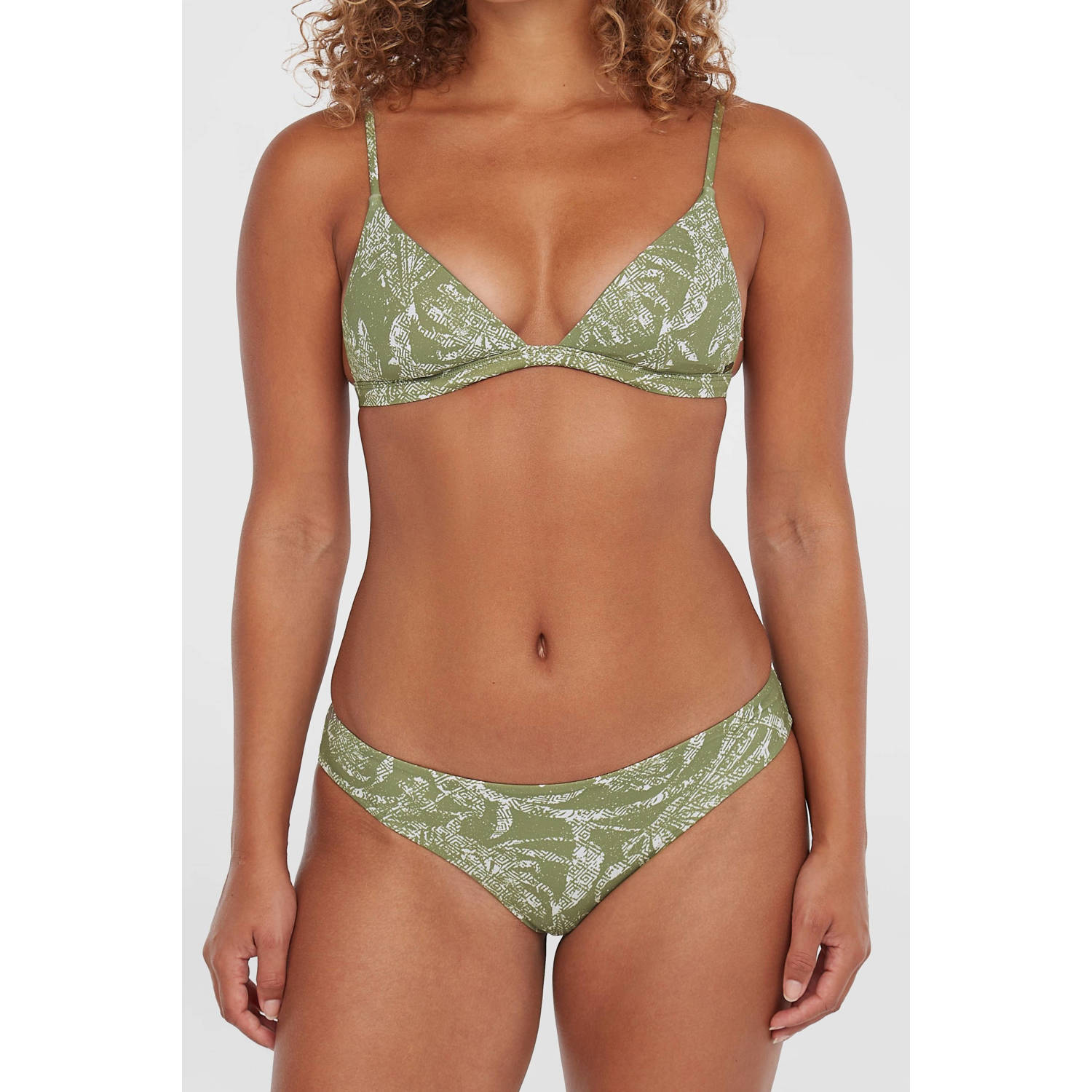O'Neill bikinibroekje Maoi groen wit