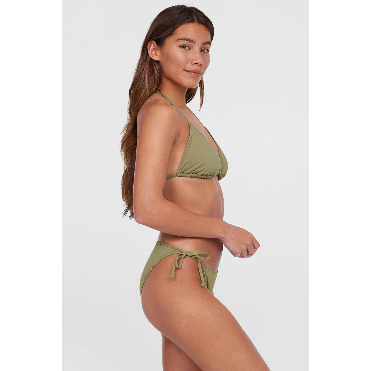 O'Neill voorgevormde triangel bikini Capry Bondey olijfgroen