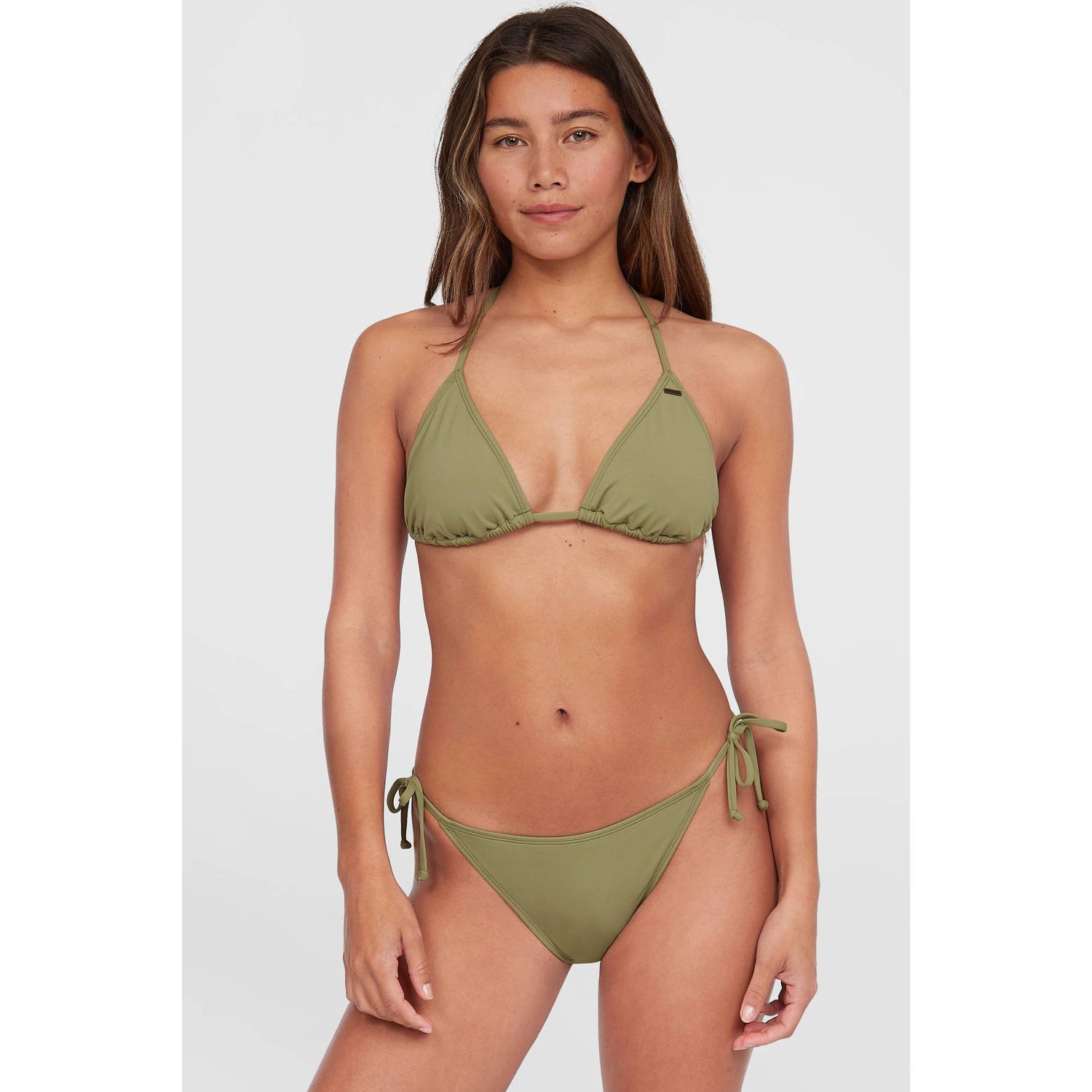 O'Neill voorgevormde triangel bikini Capry Bondey olijfgroen
