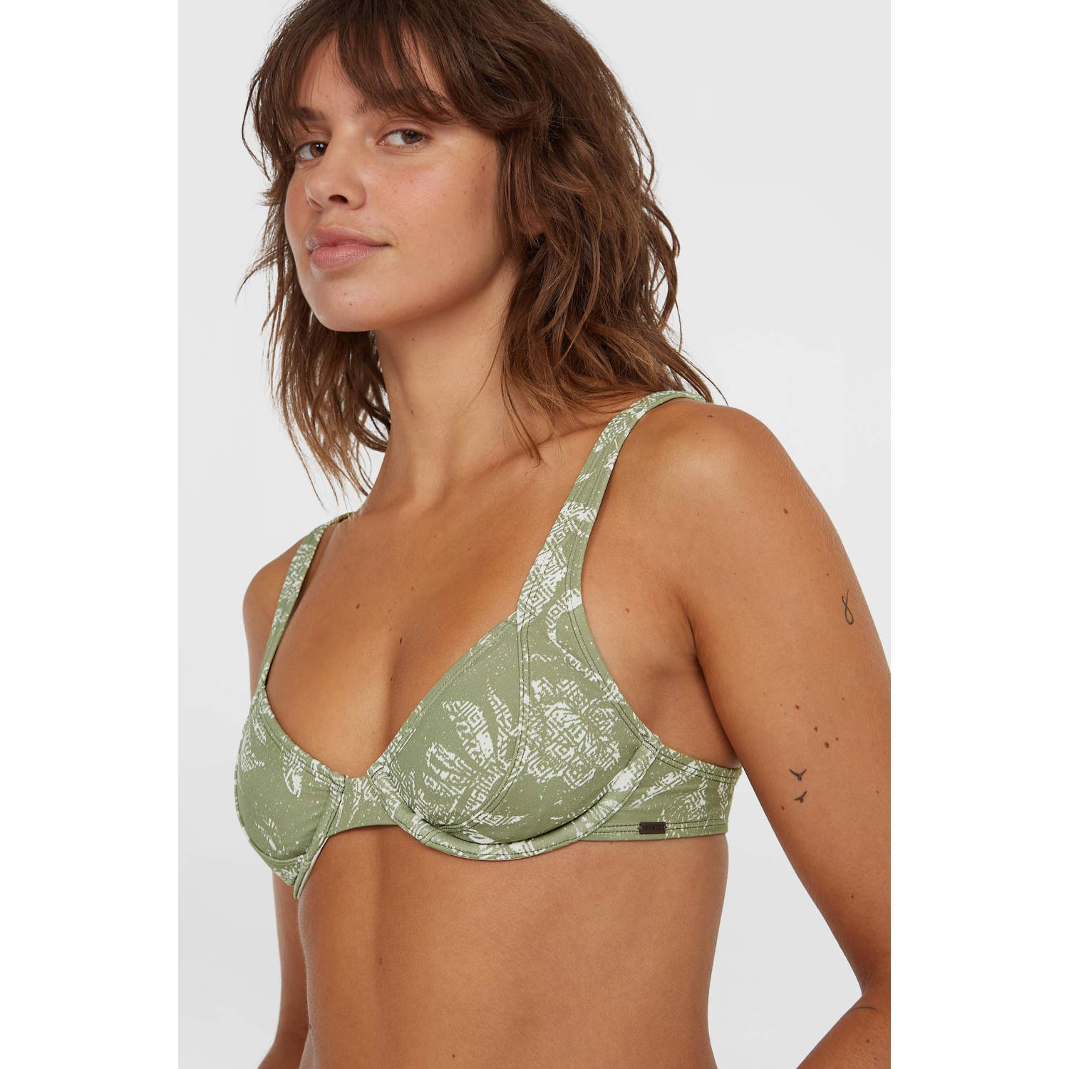 O'Neill voorgevormde beugel bikini Saltwater Elsie Rita groen wit