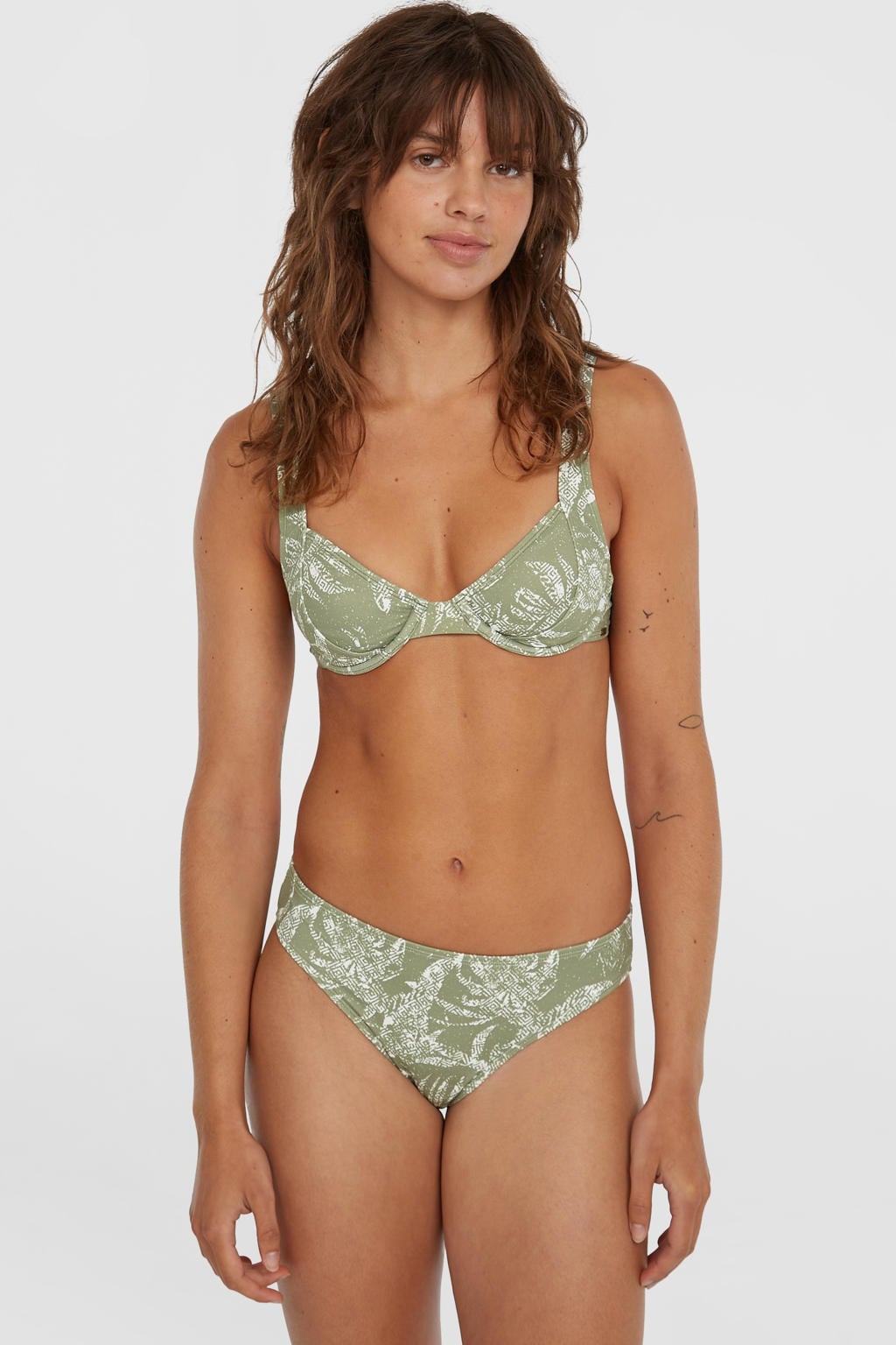 O'Neill voorgevormde beugel bikini set Saltwater Elsie Rita groen/wit
