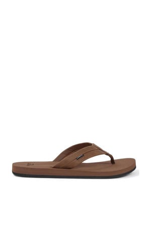 Beach teenslippers bruin