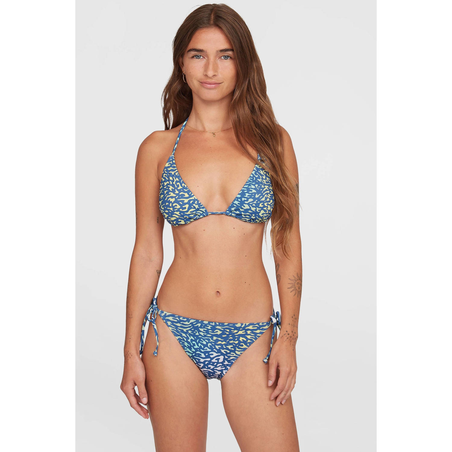 O'Neill voorgevormde triangel bikini Capri Bondey blauw geel