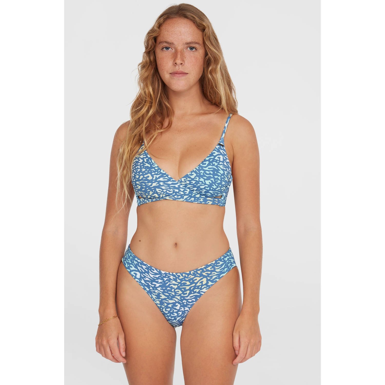 O'Neill voorgevormde bikinitop Baay blauw geel