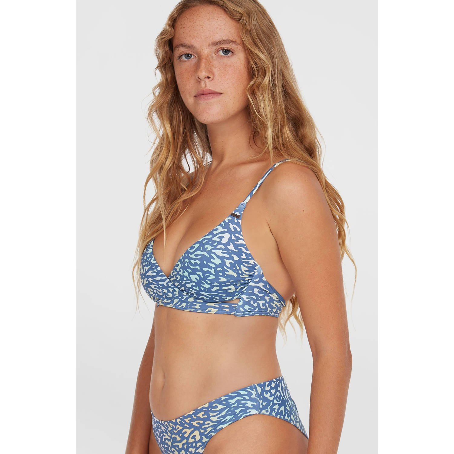 O'Neill voorgevormde bikinitop Baay blauw geel