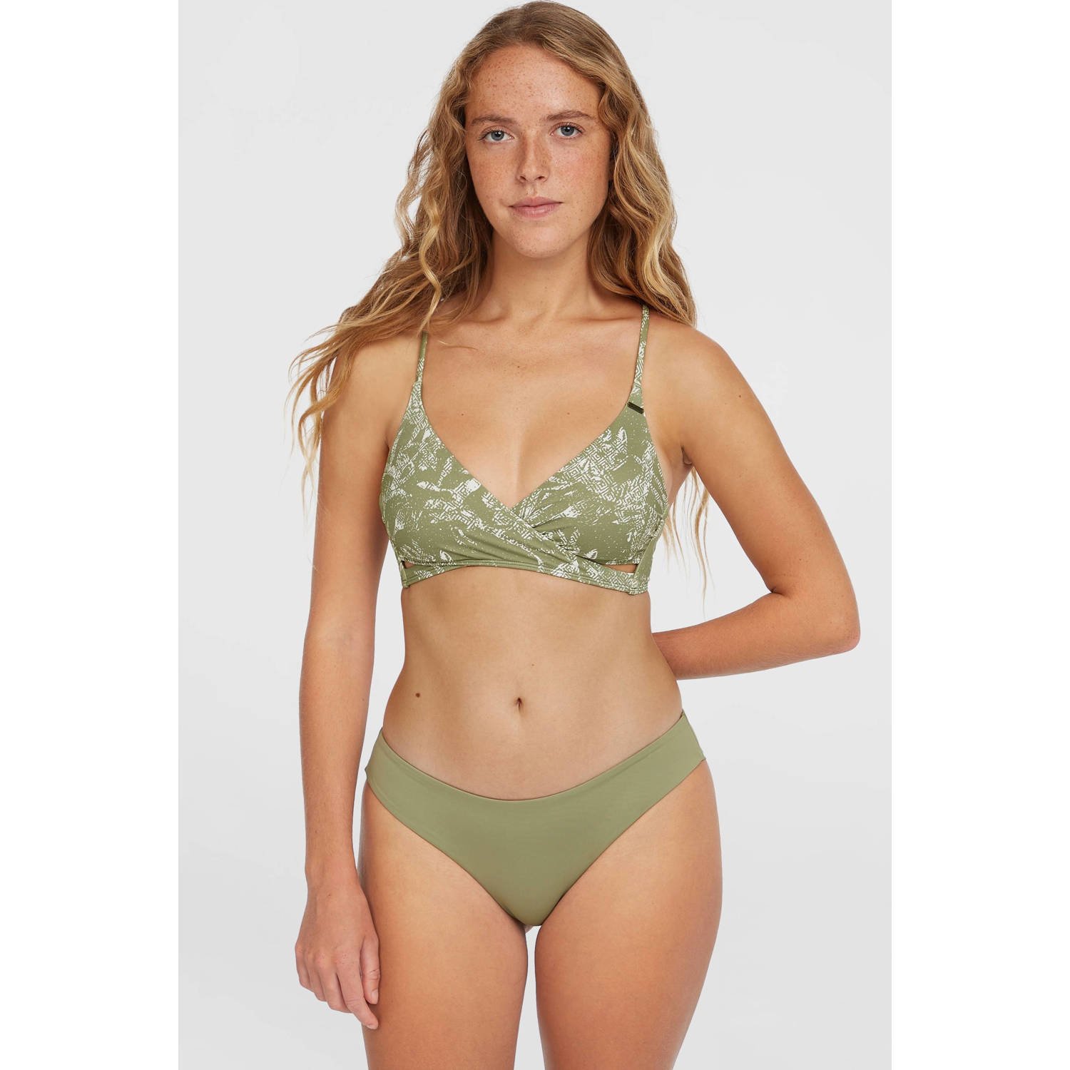 O'Neill voorgevormde bikinitop Baay groen wit