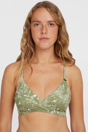 voorgevormde bikinitop Baay groen/wit