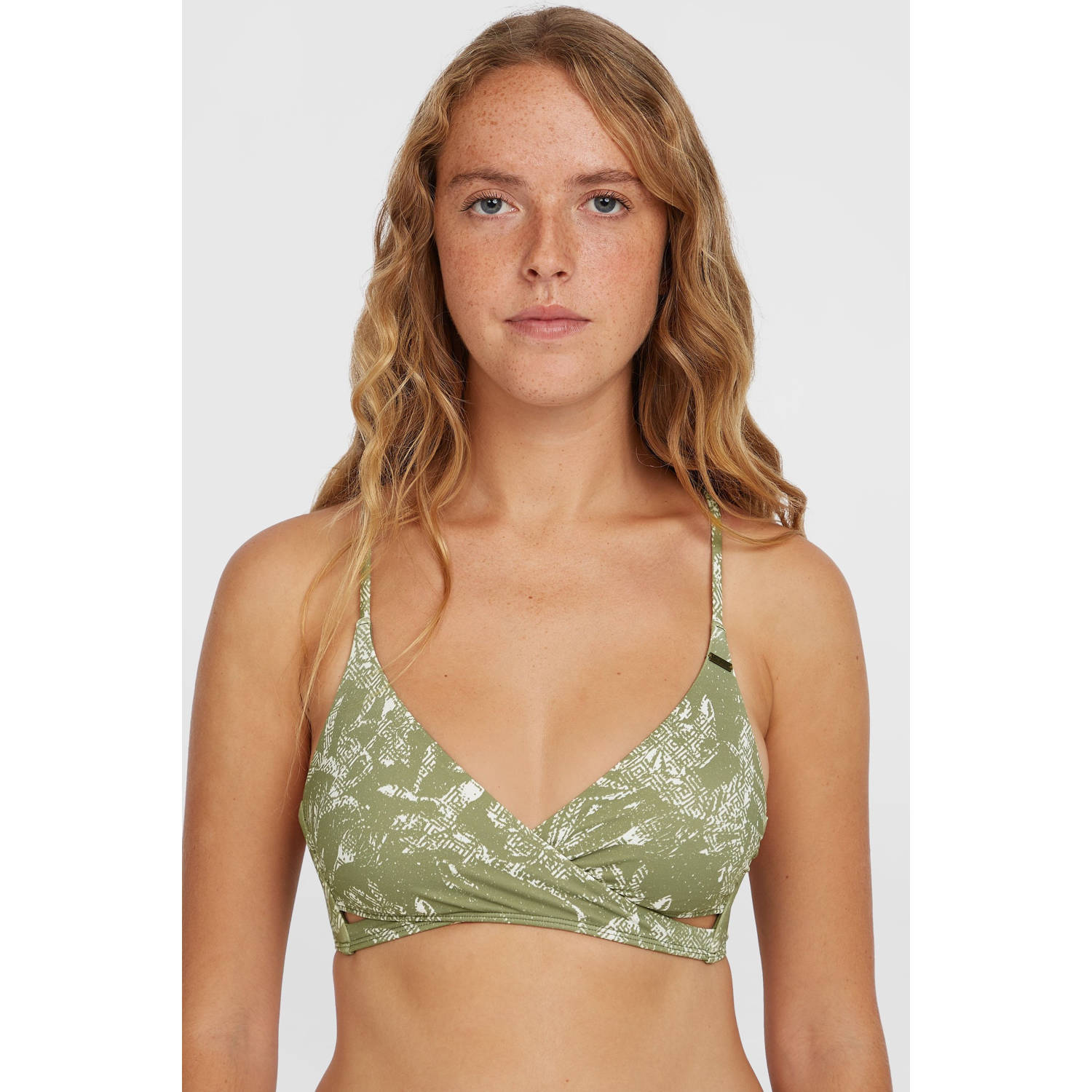 O'Neill voorgevormde bikinitop Baay groen wit