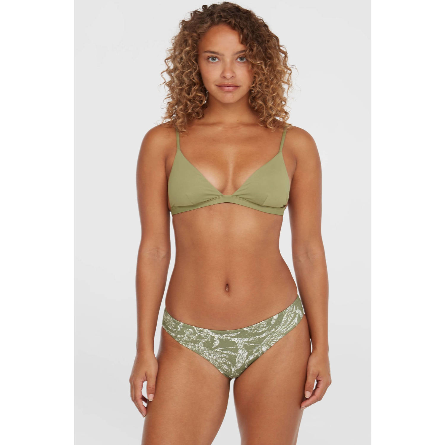O'Neill voorgevormde triangel bikinitop Seaside olijfgroen