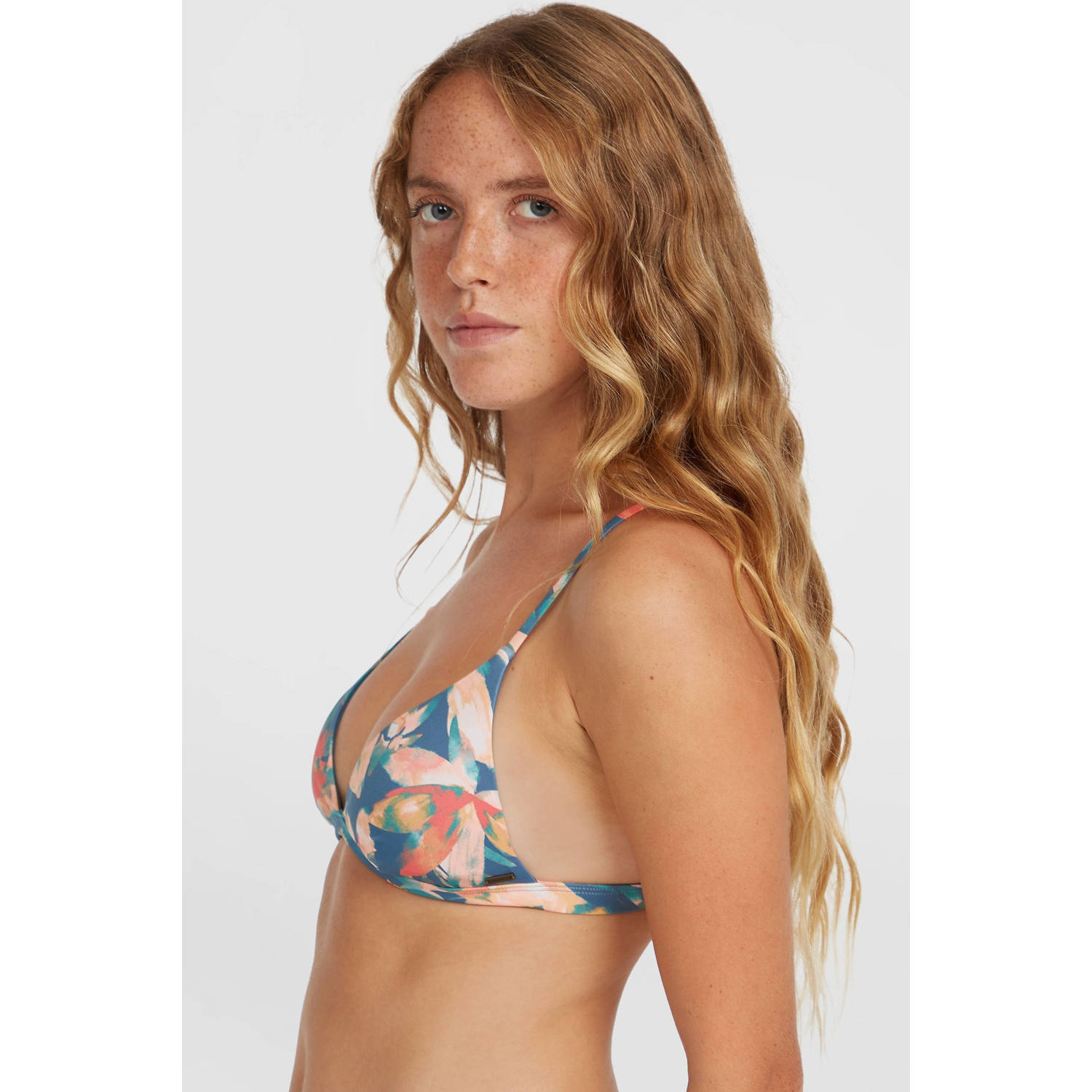 O'Neill voorgevormde bikinitop Seaside Tri blauw multi