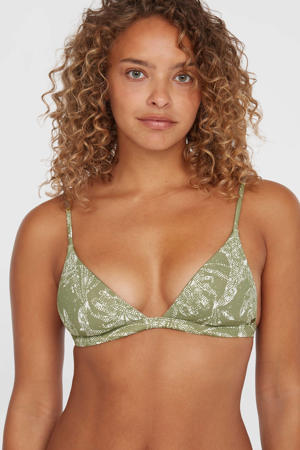 voorgevormde bikinitop Seaside Tri groen/wit