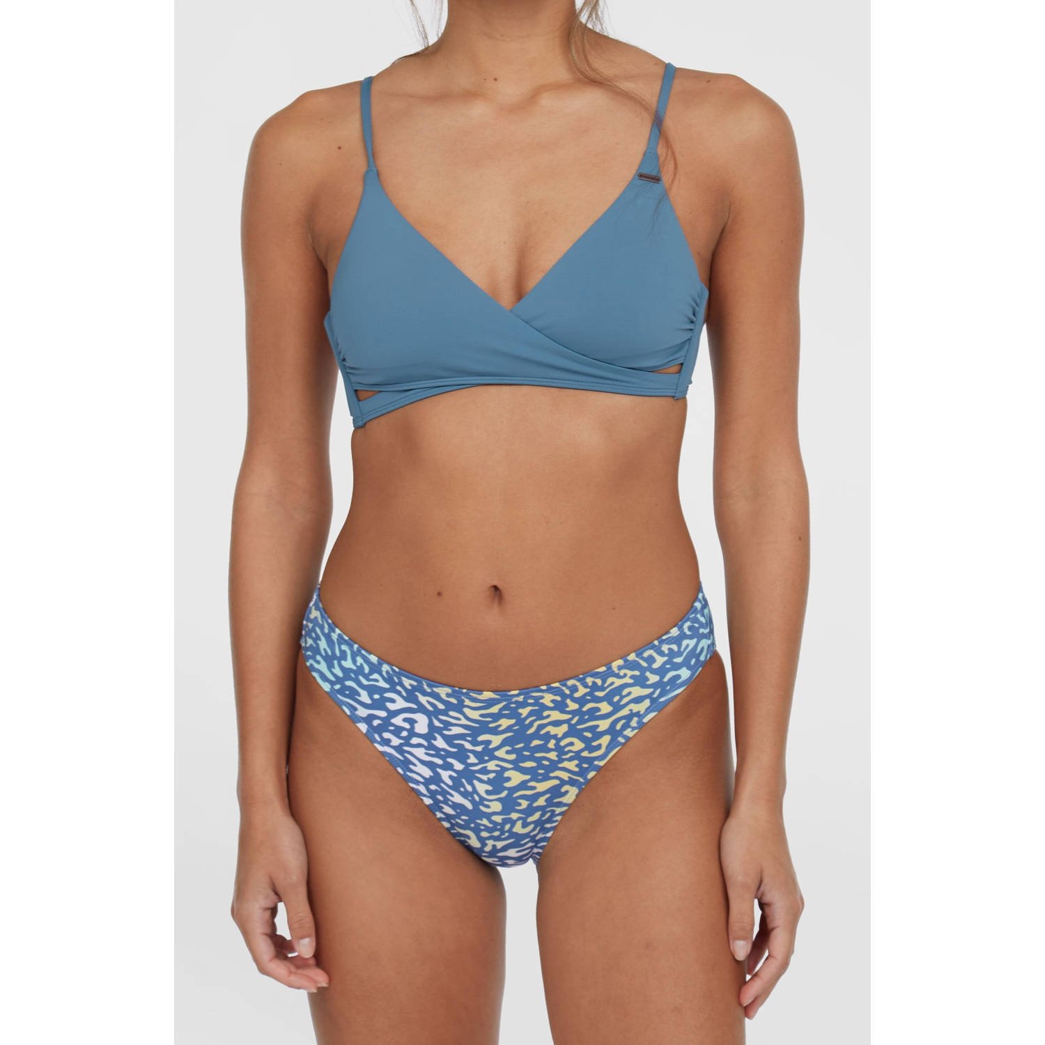 O'Neill bikinibroekje Rita blauw geel