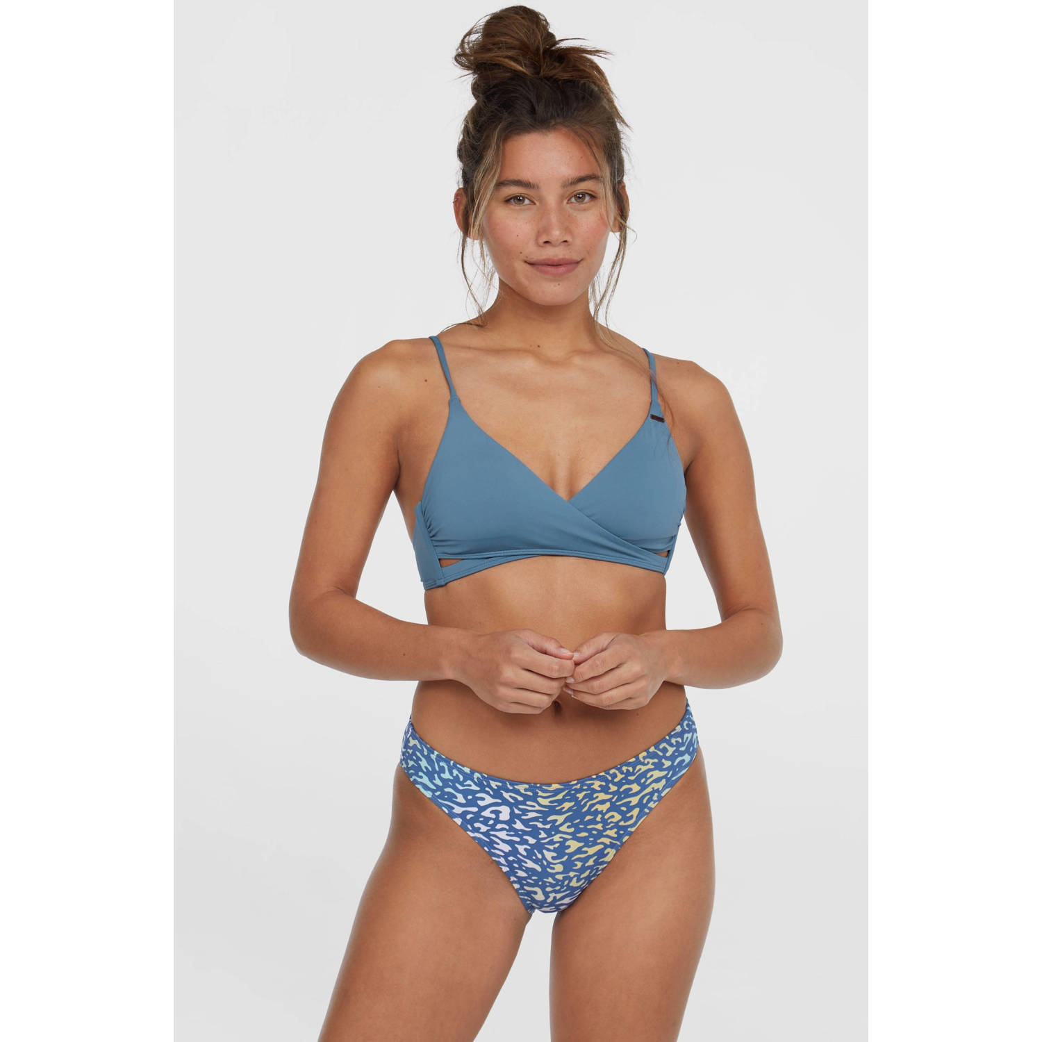 O'Neill bikinibroekje Rita blauw geel
