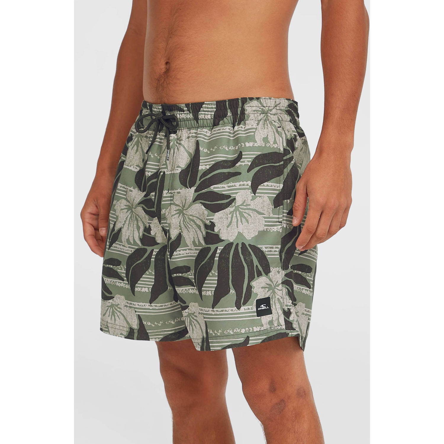 O'Neill zwemshort Cali Floral olijfgroen