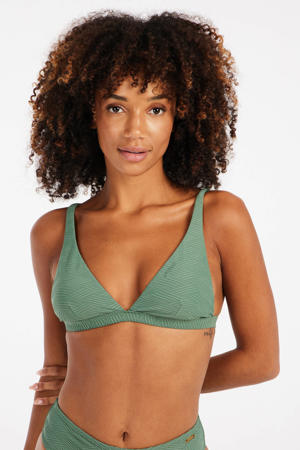 voorgevormde halter bikinitop MIXCHUB B-cup groen