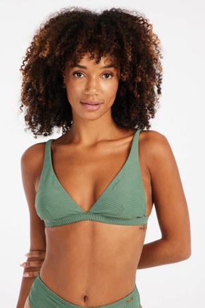 voorgevormde halter bikinitop MIXCHUB B-cup groen