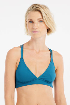 voorgevormde triangel bikinitop MIXSUPERS blauw