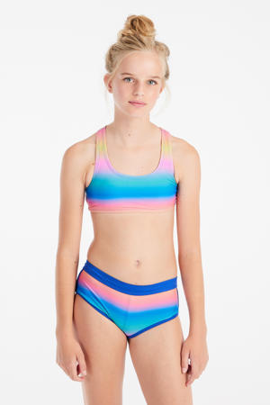 crop bikini PRTMONICA JR blauw/roze/geel