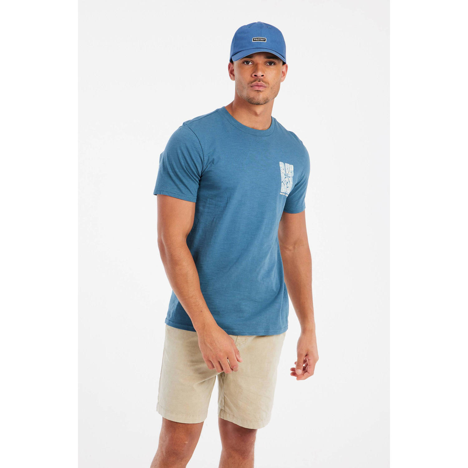 Protest T-shirt blauw
