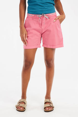 straight regular waist casual short roze