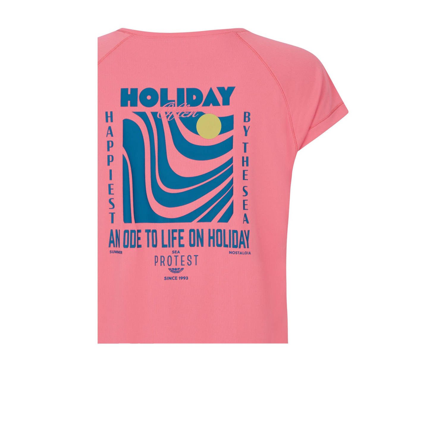 Protest UV T-shirt PRTHAPPY roze