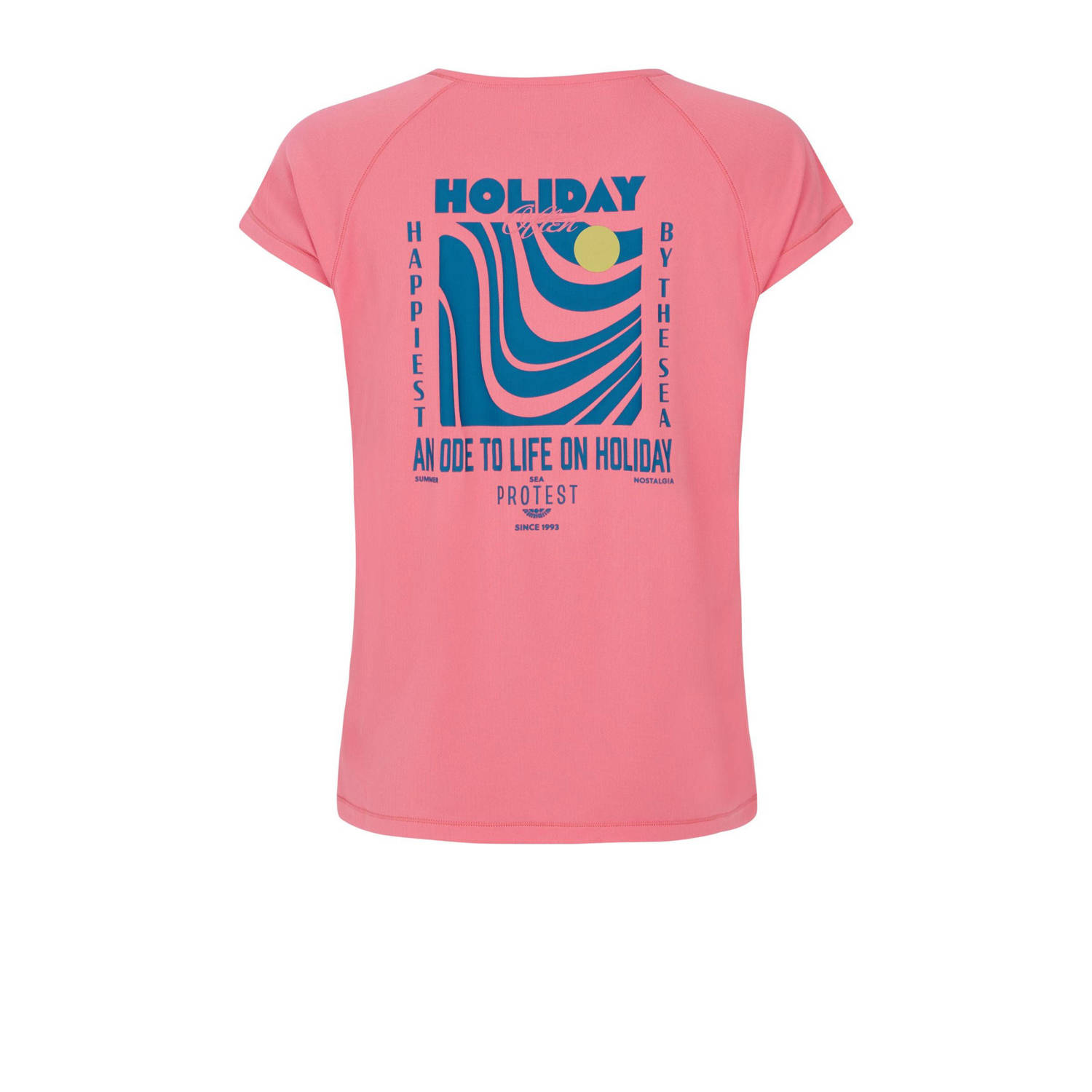 Protest UV T-shirt PRTHAPPY roze