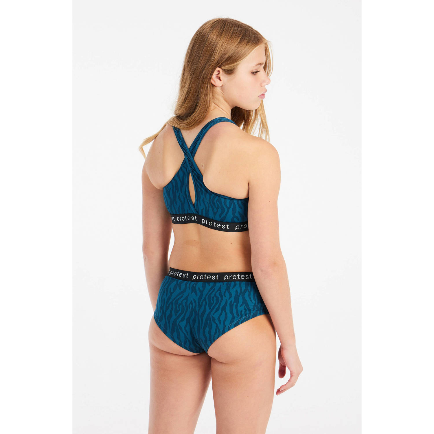 Protest crop bikini PRTMONICA JR blauw